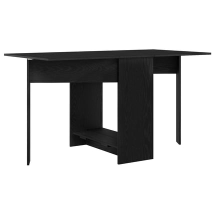 Matbord 138 x 70 x 73,5 cm Konstruerat trä Svart ek Rektangulär