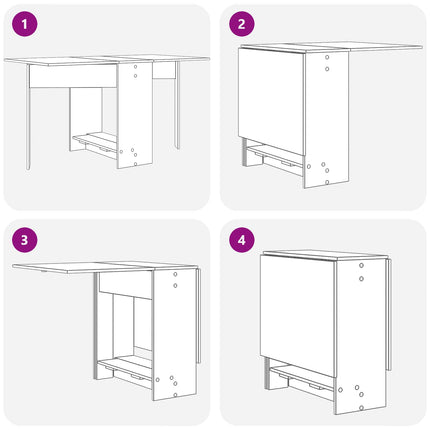 Matbord 138 x 70 x 73,5 cm Konstruerat trä Rökt ek Rektangulär