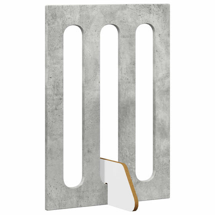 Fällbar husdjursgrind 2 pcs BetongGrå 100,5 x 38 x 70 cm