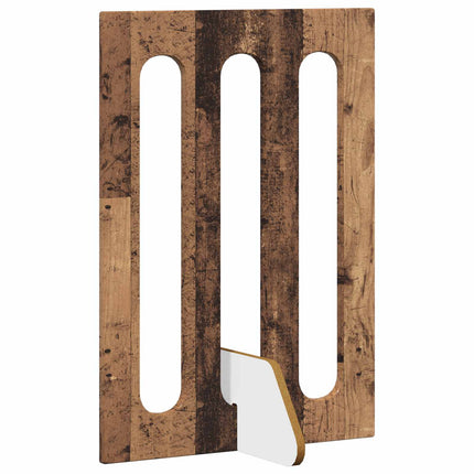 Fällbar husdjursgrind 4 pcs Ekträ 201 x 38 x 70 cm
