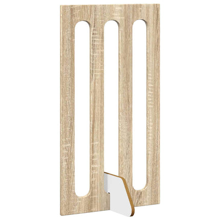 Fällbar husdjursgrind 4 pcs Sonoma-ek 201 x 38 x 90 cm