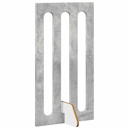 Fällbar husdjursgrind 4 pcs BetongGrå 201 x 38 x 90 cm