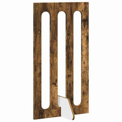 Fällbar husdjursgrind 2 st Rökt Ek 100,5 x 38 x 90 cm