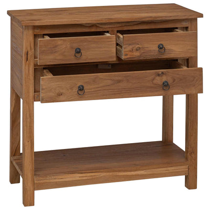 Sideboard Naturlig 79 x 35 x 80 cm Massivt teakträ