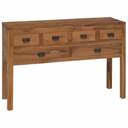 Sideboard Naturlig 110 x 35 x 75,5 cm Massivt teakträ