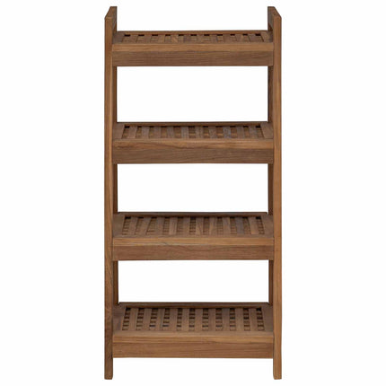 Badrumshylla Naturlig 45 x 30 x 97 cm Massivt teakträ