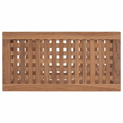 Badrum Sidobord Naturlig 60 x 30 x 45 cm Massivt teakträ