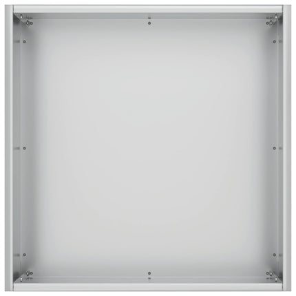Trädgårdsplanterare Silver 25 x 25 x 25 cm Galvaniserat stål