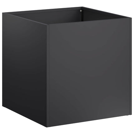 Trädgårdsplanterare Svart 35 x 35 x 35 cm Kallvalsat stål
