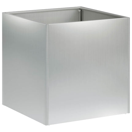 Trädgårdsplanterare Silver 45 x 45 x 45 cm Galvaniserat stål