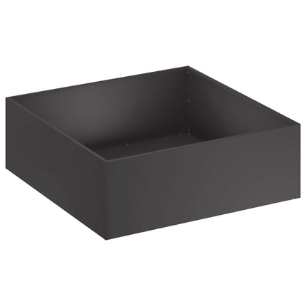 Trädgårdsplanterare Svart 40 x 40 x 20 cm Kallvalsat stål