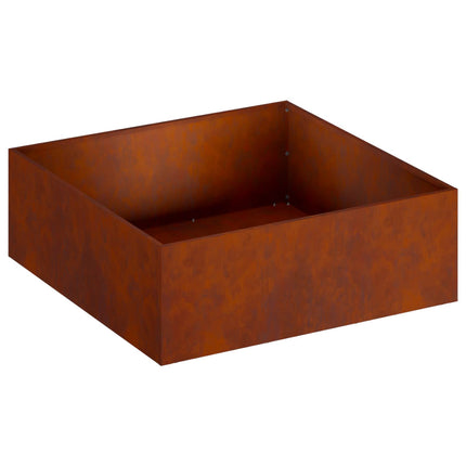 Trädgårdsplanterare 2 st Rostig 40 x 40 x 20 cm