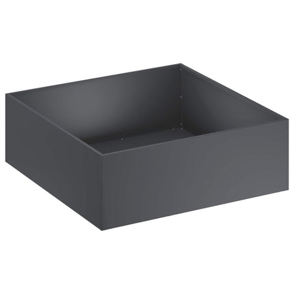 Trädgårdsplanterare Antracit 60 x 60 x 20 cm Kallvalsat stål