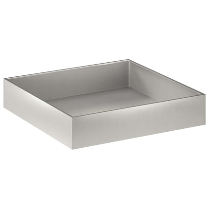 Trädgårdsplanterare 2 st Silver 100 x 100 x 20 cm