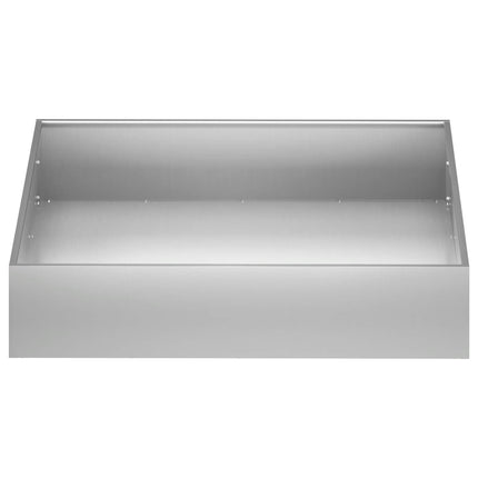 Trädgårdsplanterare 2 st Silver 100 x 100 x 20 cm