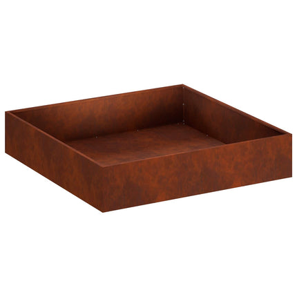 Trädgårdsplanterare Rostig 100 x 100 x 20 cm