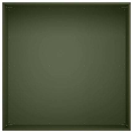 Trädgårdsplanterare 2 st Olivgrön 40 x 40 x 30 cm