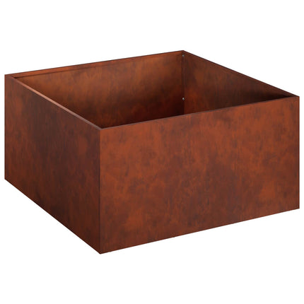 Trädgårdsplanterare 2 st Rostig 40 x 40 x 30 cm
