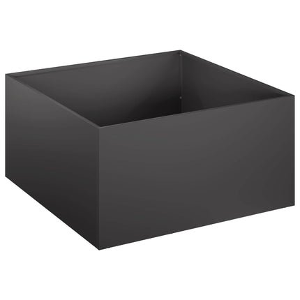 Trädgårdsplanterare Svart 60 x 60 x 30 cm Kallvalsat stål