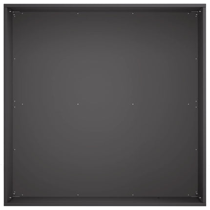 Trädgårdsplanterare 2 st Svart 60 x 60 x 30 cm Kallvalsat stål