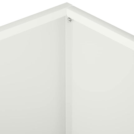 Trädgårdsplanterare Vit 60 x 60 x 30 cm Kallvalsat stål