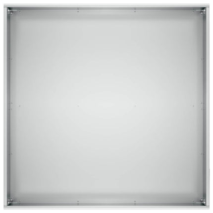 Trädgårdsplanterare 2 st Silver 60 x 60 x 30 cm