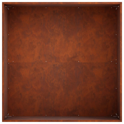 Trädgårdsplanterare Rostig 60 x 60 x 30 cm Väderbeständig stål