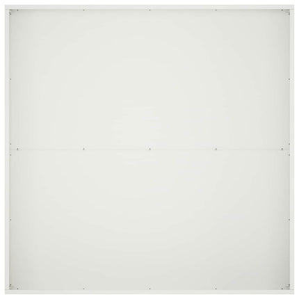 Trädgårdsplanterare Vit 80 x 80 x 30 cm Kallvalsat stål