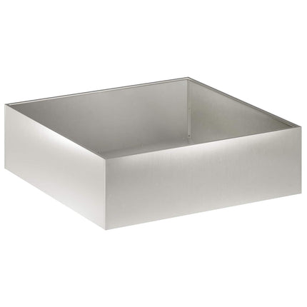 Trädgårdsplanterare 2 st Silver 100 x 100 x 30 cm