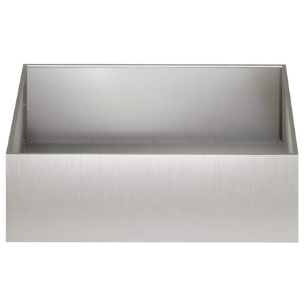 Trädgårdsplanterare 2 st Silver 100 x 100 x 30 cm