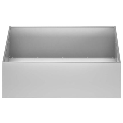 Trädgårdsplanterare Silver 100 x 100 x 30 cm Galvaniserat stål