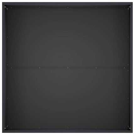 Trädgårdsplanterare 2 st Svart 60 x 60 x 40 cm Kallvalsat stål