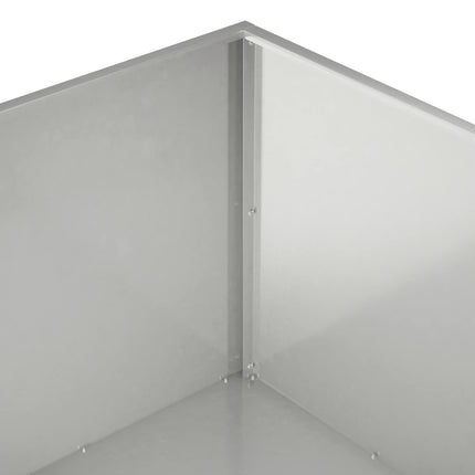 Trädgårdsplanterare Silver 60 x 60 x 40 cm Rostfritt stål