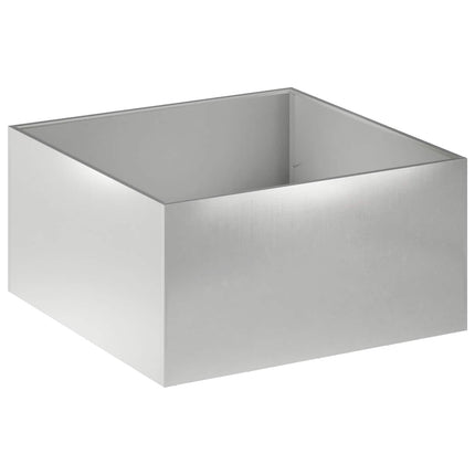Trädgårdsplanterare Silver 60 x 60 x 40 cm Rostfritt stål
