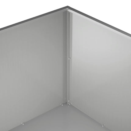 Trädgårdsplanterare Silver 60 x 60 x 40 cm Galvaniserat stål