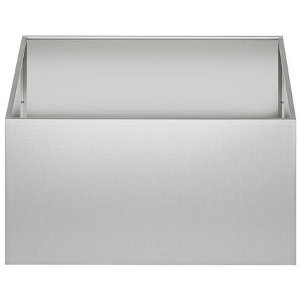 Trädgårdsplanterare Silver 60 x 60 x 40 cm Galvaniserat stål