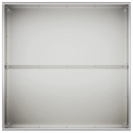 Trädgårdsplanterare Silver 80 x 80 x 40 cm Rostfritt stål