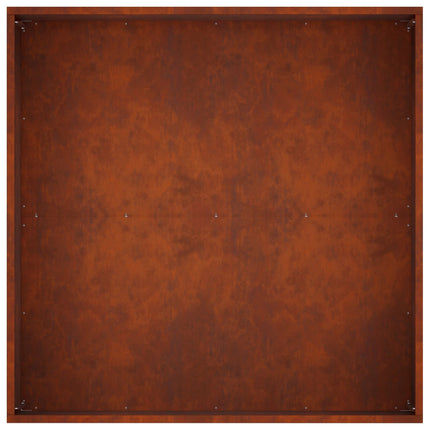 Trädgårdsplanterare Rostig 80 x 80 x 40 cm Väderbeständig stål