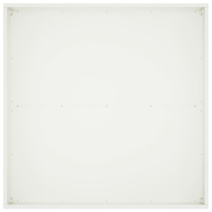 Trädgårdsplanterare 2 st Vit 100 x 100 x 40 cm Kallvalsat stål