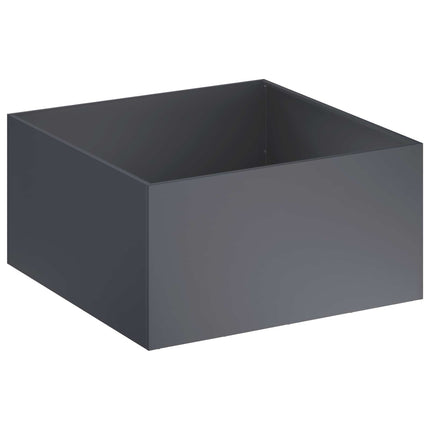 Trädgårdsplanterare 2 st Antracit 100 x 100 x 40 cm