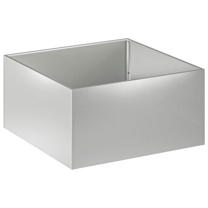 Trädgårdsplanterare Silver 100 x 100 x 40 cm Galvaniserat stål