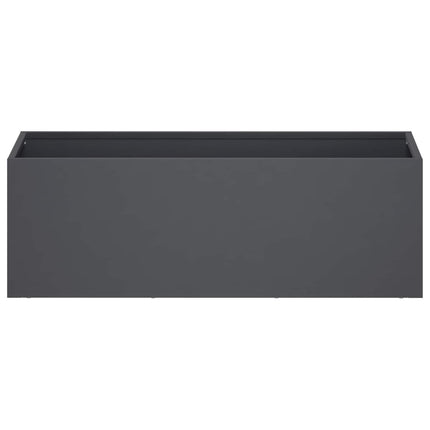 Trädgårdsplanterare Antracit 40 x 20 x 20 cm Kallvalsat stål