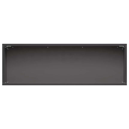 Trädgårdsplanterare 2 st Svart 60 x 20 x 20 cm Kallvalsat stål