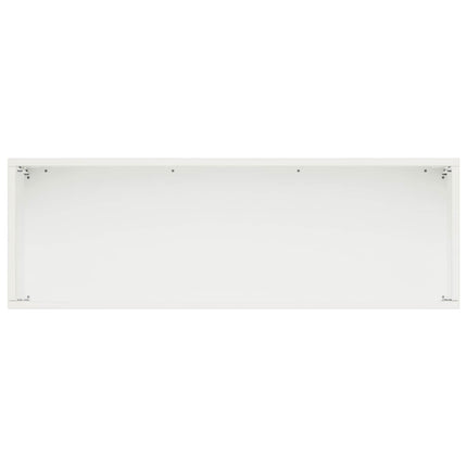 Trädgårdsplanterare Vit 60 x 20 x 20 cm Kallvalsat stål