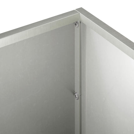 Trädgårdsplanterare Silver 60 x 20 x 20 cm Rostfritt stål