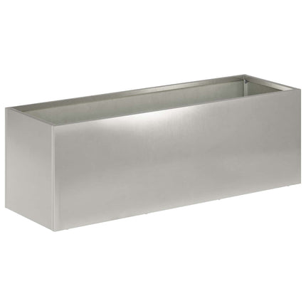 Trädgårdsplanterare Silver 60 x 20 x 20 cm Rostfritt stål