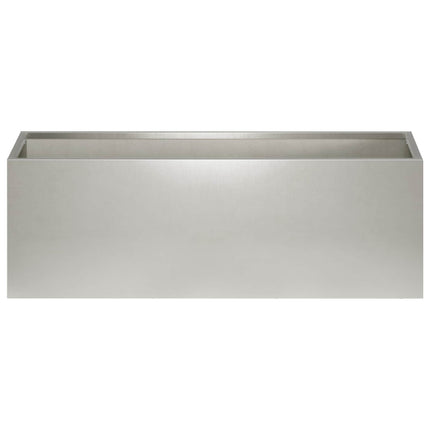 Trädgårdsplanterare Silver 60 x 20 x 20 cm Rostfritt stål