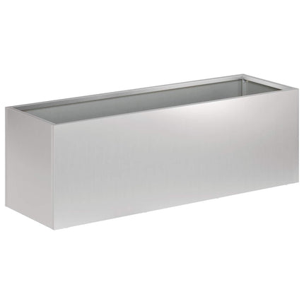 Trädgårdsplanterare Silver 60 x 20 x 20 cm Galvaniserat stål