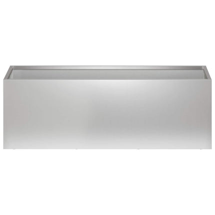 Trädgårdsplanterare 2 st Silver 60 x 20 x 20 cm