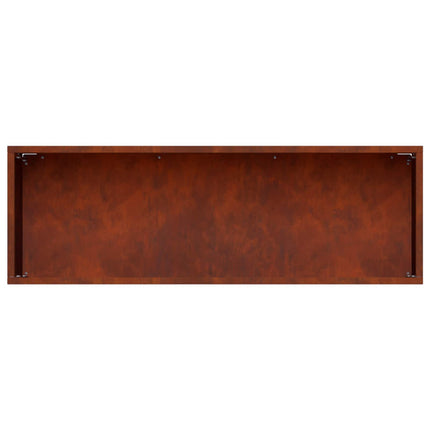 Trädgårdsplanterare Rostig 60 x 20 x 20 cm Väderbeständig stål